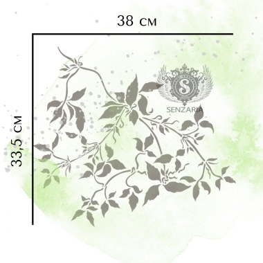 Трафарет - Клематис 4 Трафарет - Клематис 4