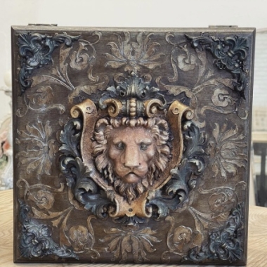 Мастер-класс - Шкатулка со львом