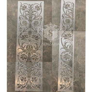 Трафарет - Сады Семирамиды половинка Трафарет - Сады Семирамиды половинка